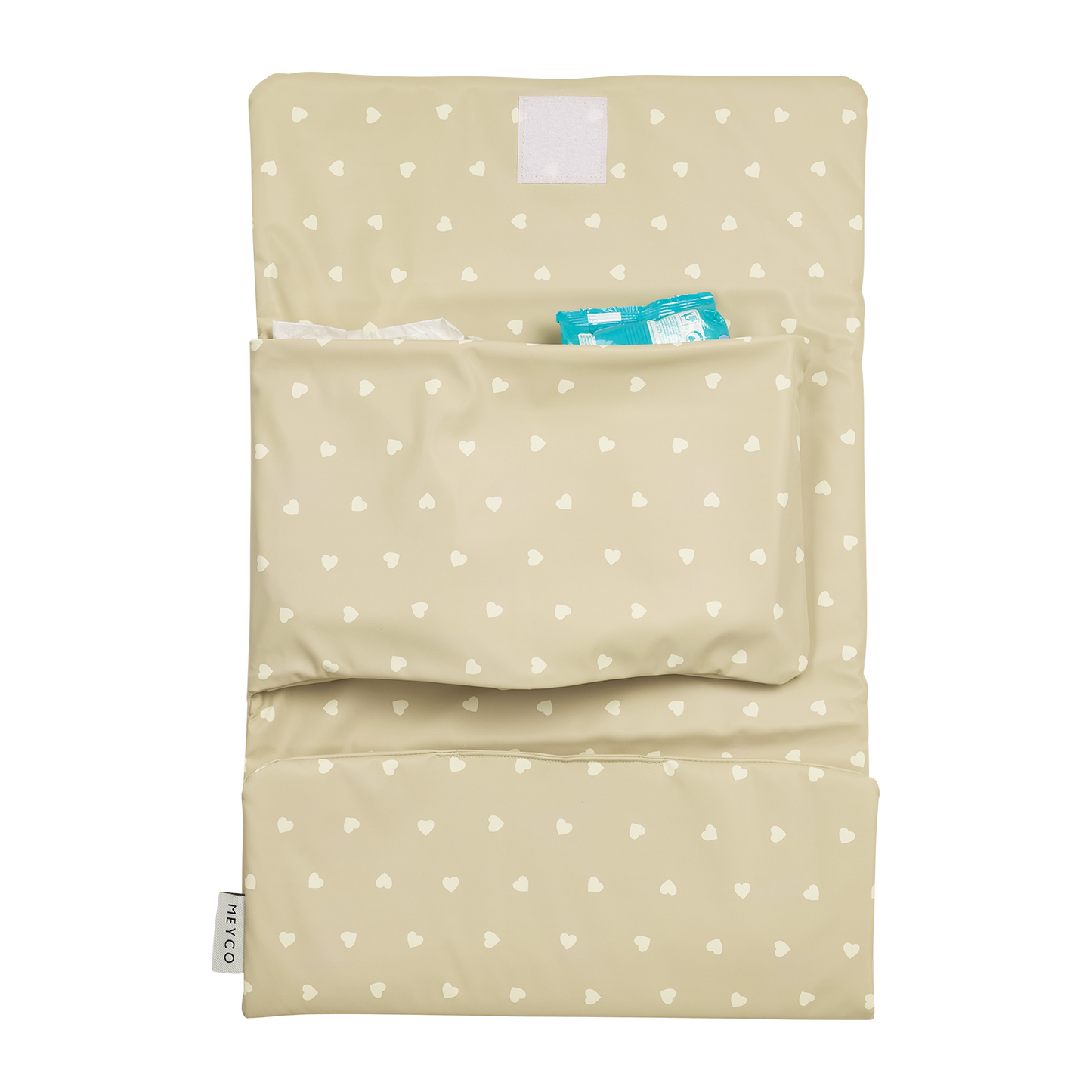 Meyco Reise-Wickelunterlage Sweet Heart Sand/Soft Sand