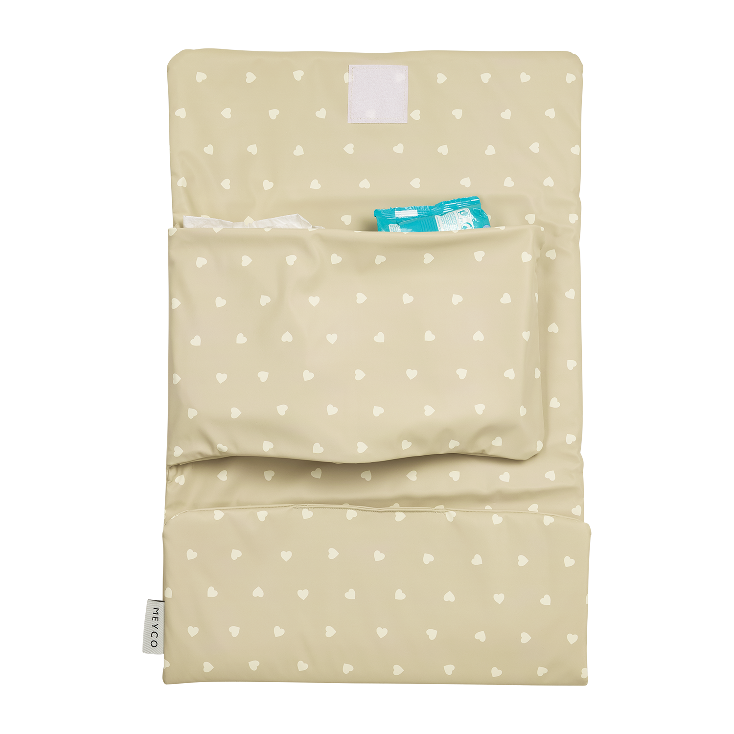 Meyco Reise-Wickelunterlage Sweet Heart Sand/Soft Sand
