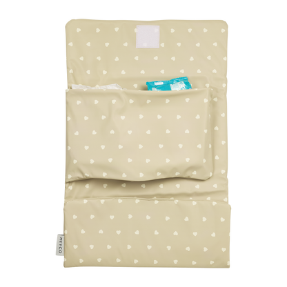 Meyco Reise-Wickelunterlage Sweet Heart Sand/Soft Sand