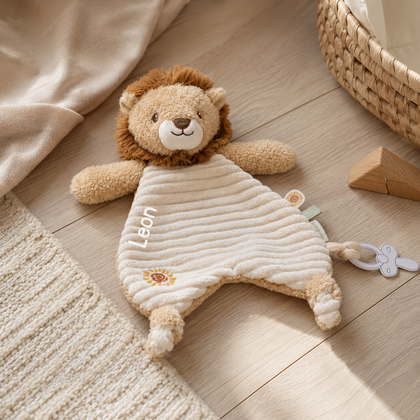 Little Dutch Kuscheltuch Löwe Gelb Safari Friends Personalisierung mit Namen