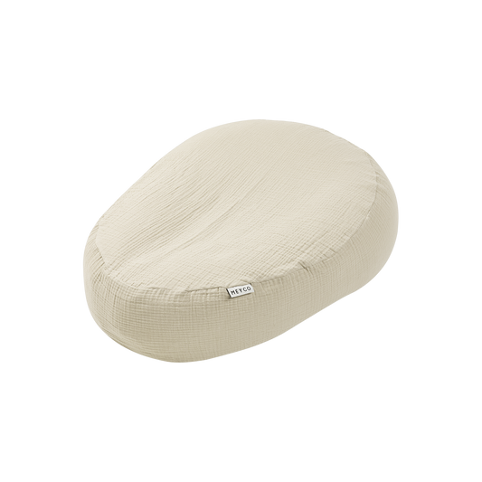 Meyco Relaxbezüge für Stillkissen vorgewaschen musselin Soft sand Studio