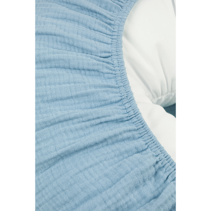 Meyco Relaxbezüge für Stillkissen vorgewaschen musselin Jeans Blue