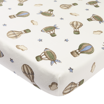 Meyco Spannbettlaken jersey print Air Balloons Multicolour