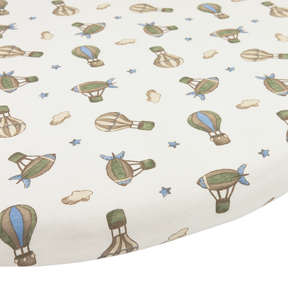 Meyco Spannbettlaken jersey print Air Balloons Multicolour
