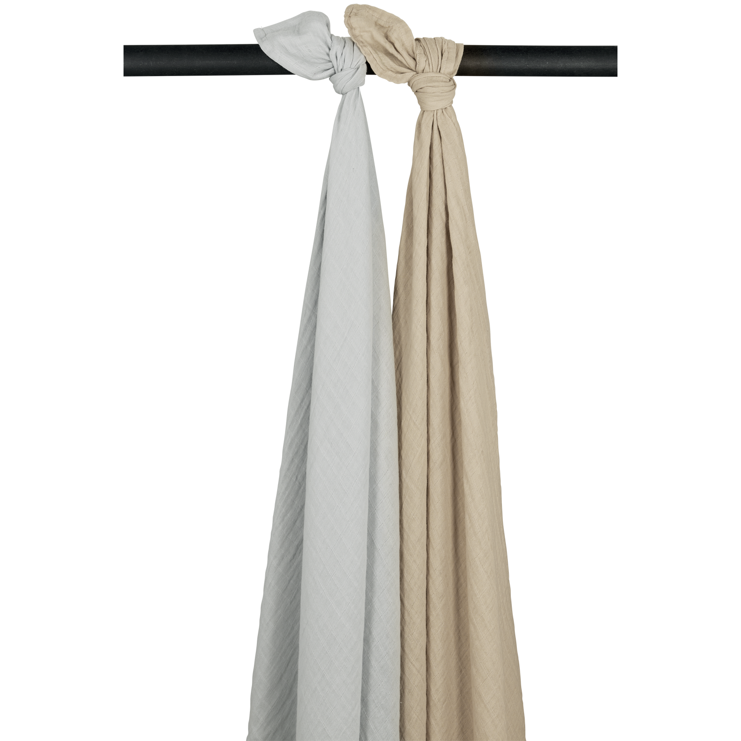 Meyco Musselinwindeln vorgewaschen musselin - Light Grey/Sand Light Grey/Sand Studio