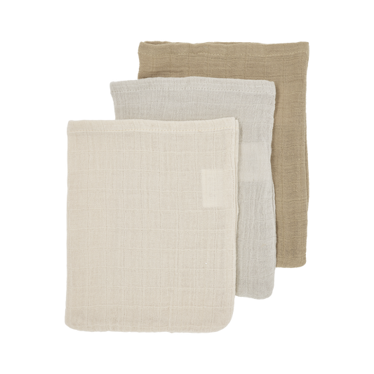 Meyco Musselinwindeln vorgewaschen musselin - Soft Sand/Greige/Taupe Soft Sand/Greige/Taupe Studio