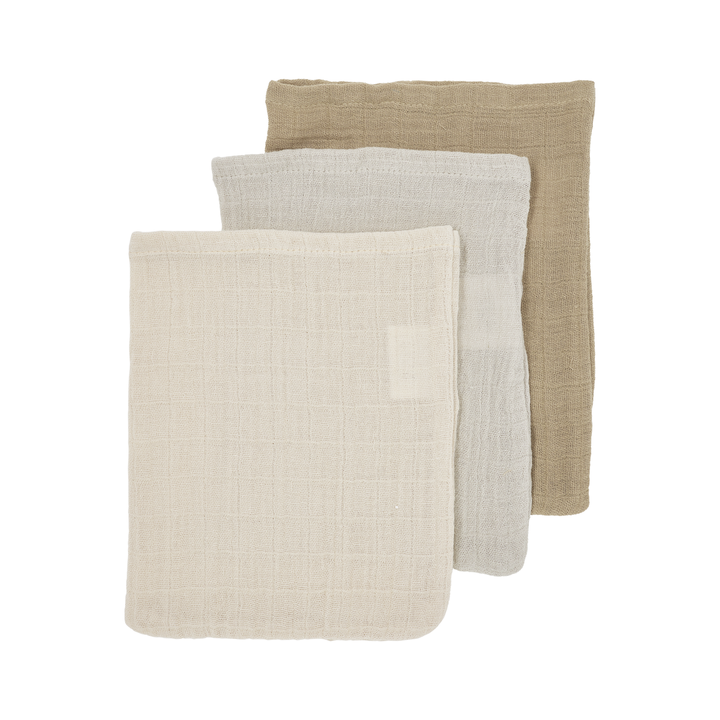 Meyco Musselinwindeln vorgewaschen musselin - Soft Sand/Greige/Taupe Soft Sand/Greige/Taupe Studio