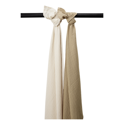 Meyco Musselinwindeln vorgewaschen musselin - Soft Sand/Taupe Soft Sand/Taupe