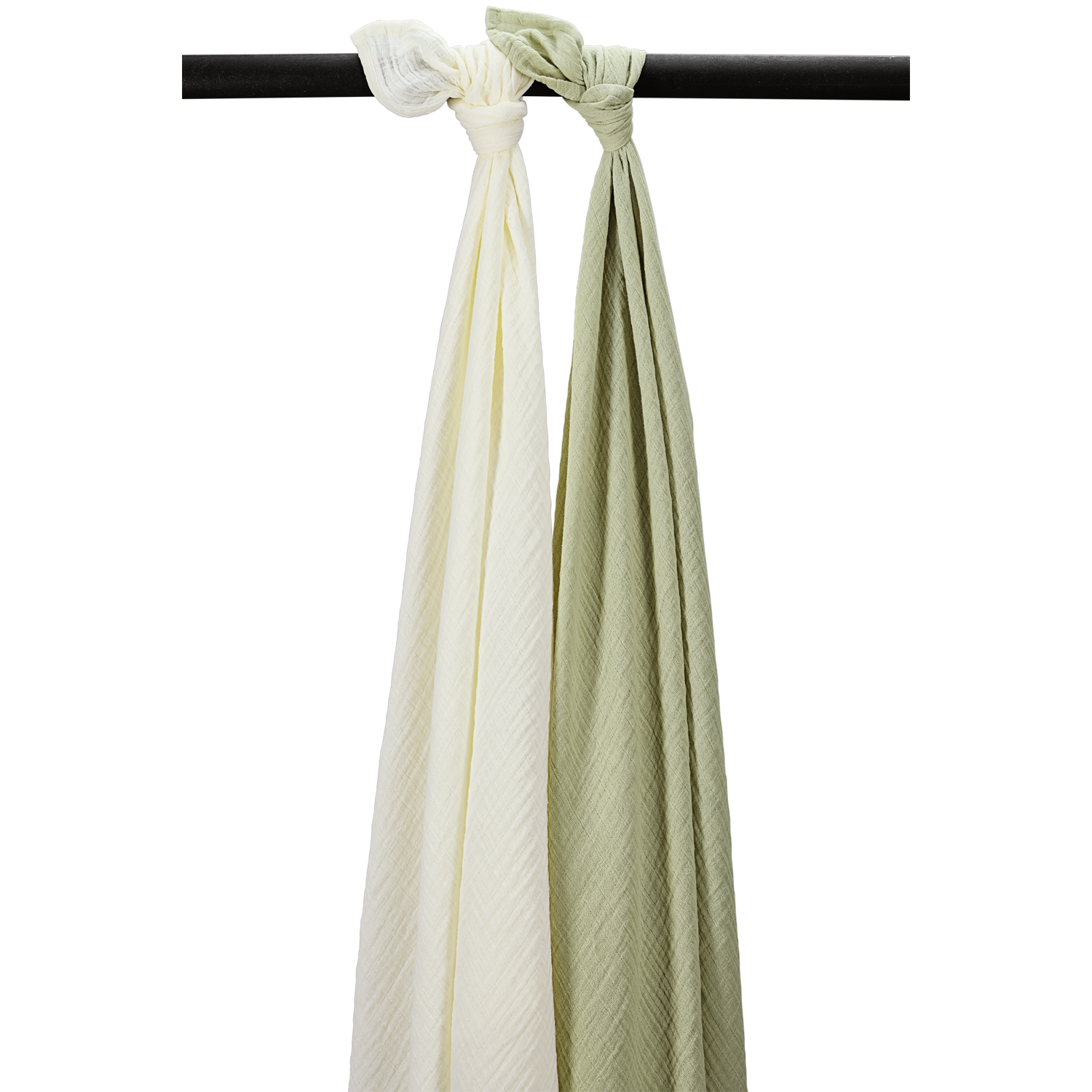Meyco Musselinwindeln vorgewaschen musselin - Natural/Soft Olive Natural/Soft Olive Studio