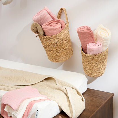 Meyco Musselinwindeln vorgewaschen musselin - Soft Rose/Rose/Natural Soft Rose/Rose/Natural