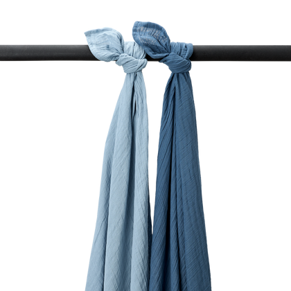 Meyco Musselinwindeln vorgewaschen musselin - Jeans blue/Indigo Jeans blue/Indigo