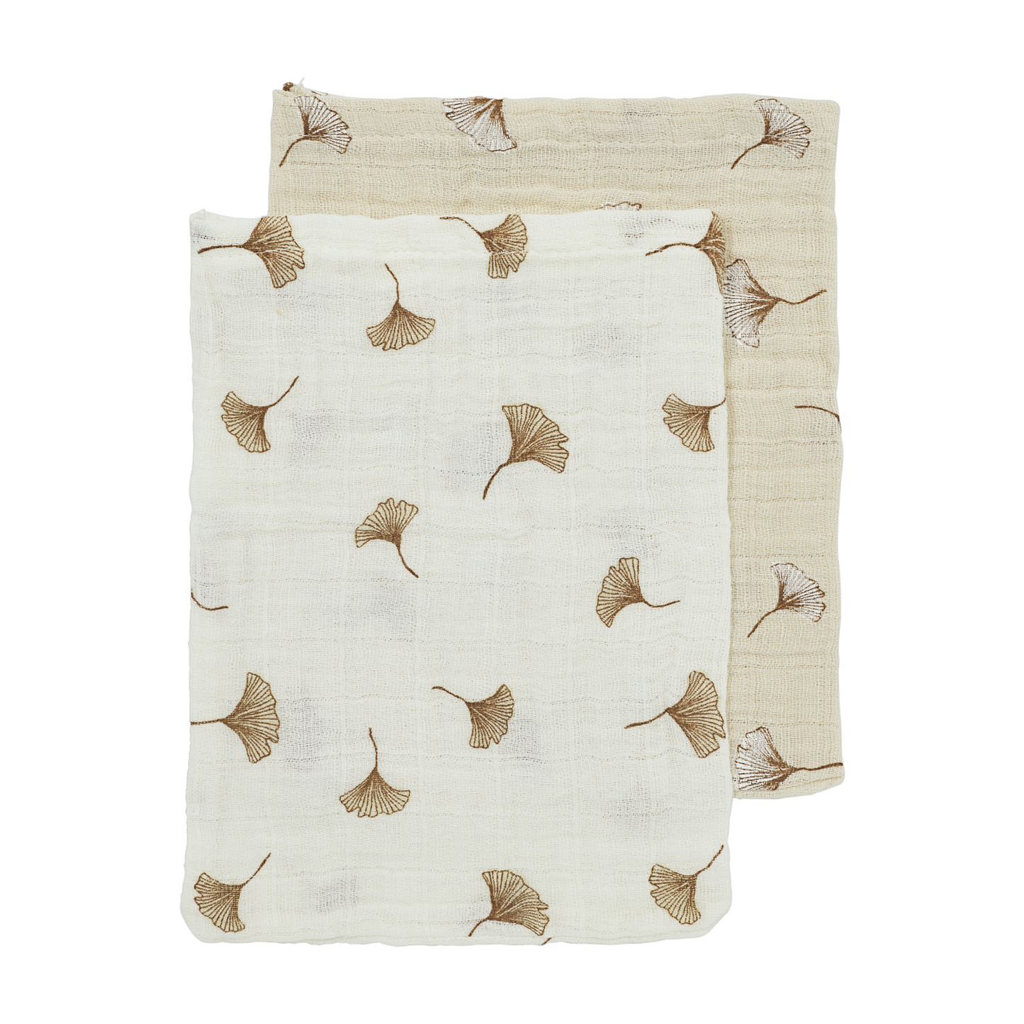 Meyco Musselinwindeln vorgewaschen musselin - Ginkgo Offwhite/Soft sand Ginkgo Offwhite/Soft sand Studio