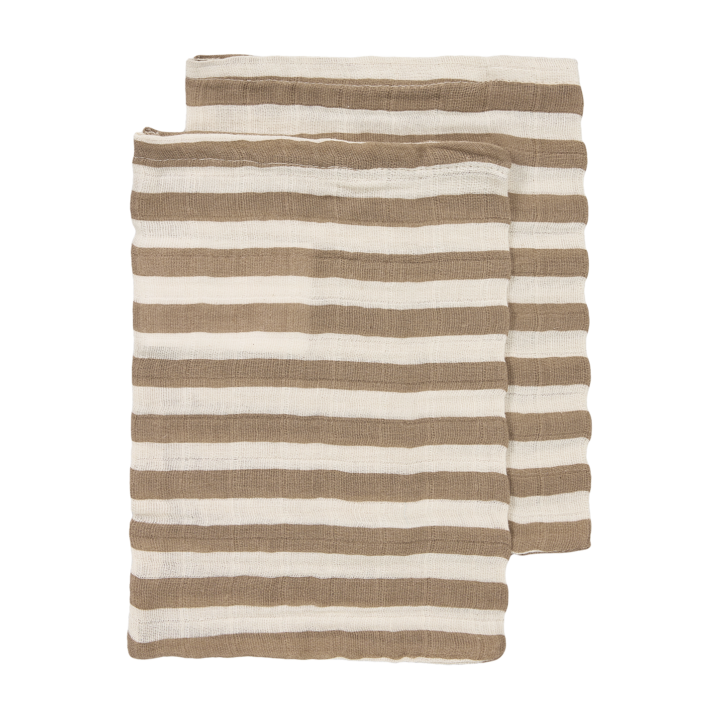 Meyco Musselinwindeln vorgewaschen musselin - Fat Stripe Taupe Fat Stripe Taupe Studio