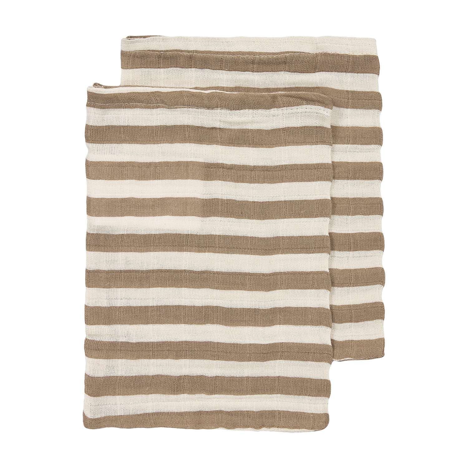 Meyco Musselinwindeln vorgewaschen musselin - Fat Stripe Taupe Fat Stripe Taupe Studio