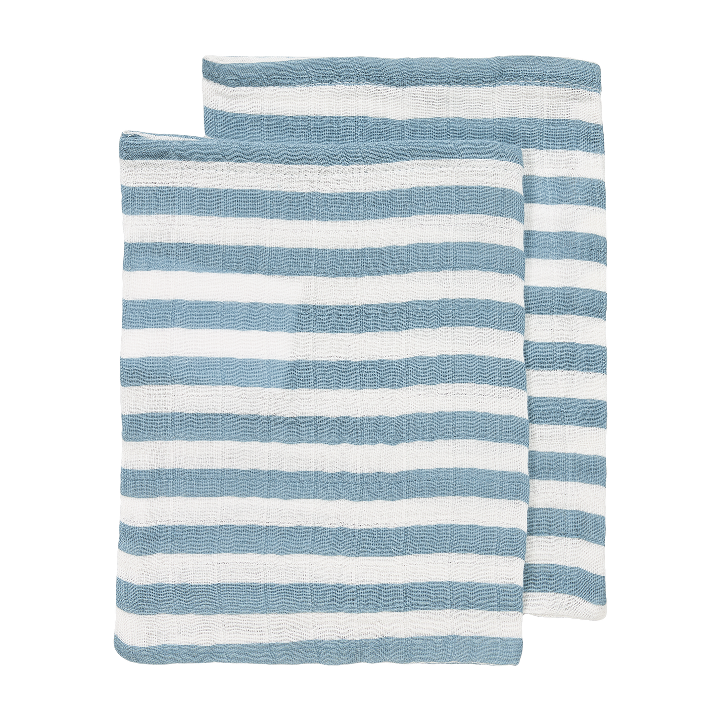 Meyco Musselinwindeln vorgewaschen musselin - Fat Stripe Jeans Blue Fat Stripe Jeans Blue Studio