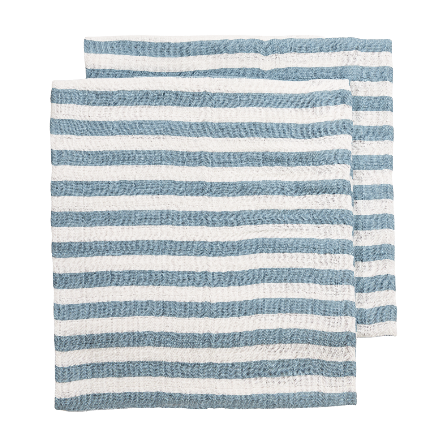 Meyco Musselinwindeln vorgewaschen musselin - Fat Stripe Jeans Blue Fat Stripe Jeans Blue
