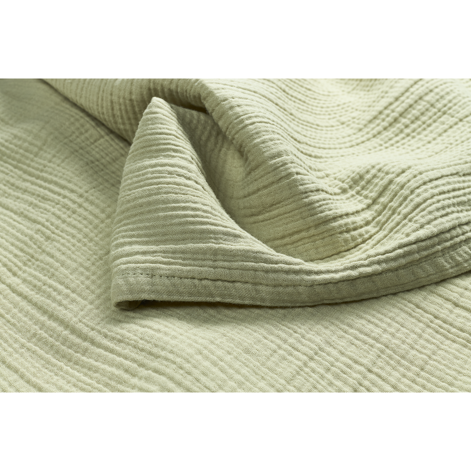 Meyco Bettlaken vorgewaschen musselin Soft Olive