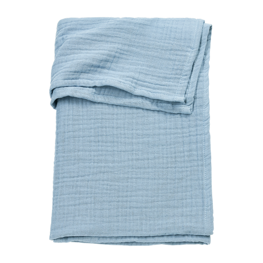 Meyco Bettlaken vorgewaschen musselin Jeans Blue Studio