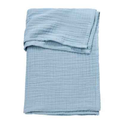 Meyco Bettlaken vorgewaschen musselin Jeans Blue Studio
