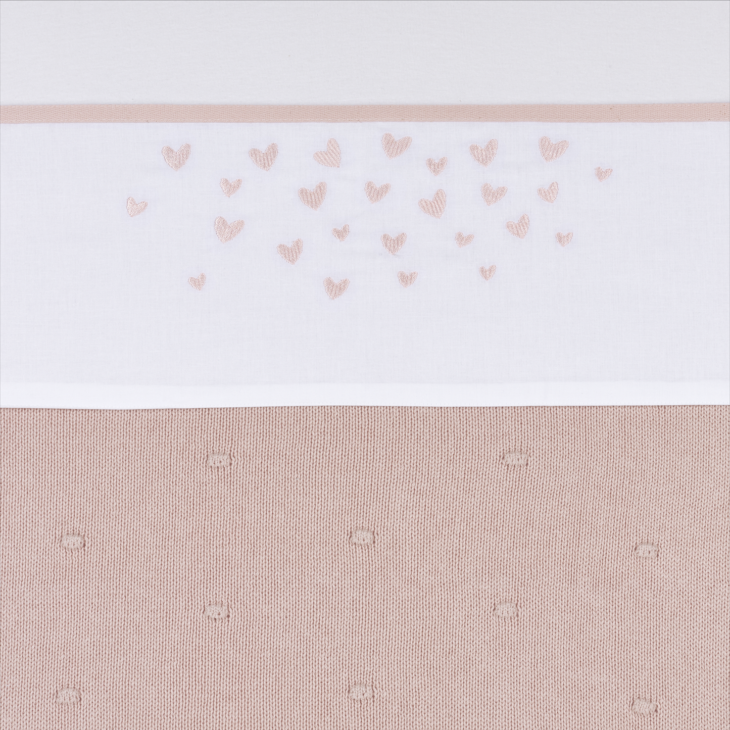 Meyco Bettlaken Gestickt Hearts Soft Pink Studio