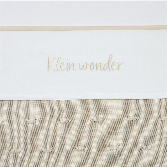 Meyco Bettlaken Gestickt Klein wonder Soft sand Studio