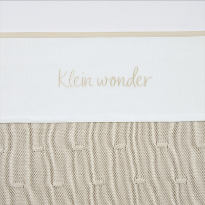 Meyco Bettlaken Gestickt Klein wonder Soft sand