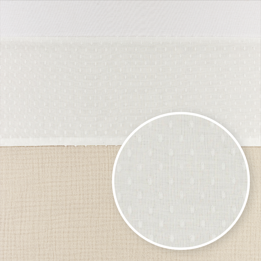 Meyco Bettlaken mit Abdeckstreifen Plume Offwhite Studio