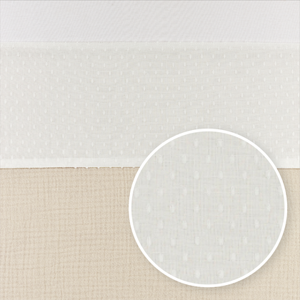 Meyco Bettlaken mit Abdeckstreifen Plume Offwhite