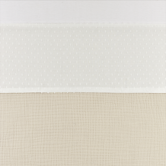 Meyco Bettlaken mit Abdeckstreifen Plume Offwhite