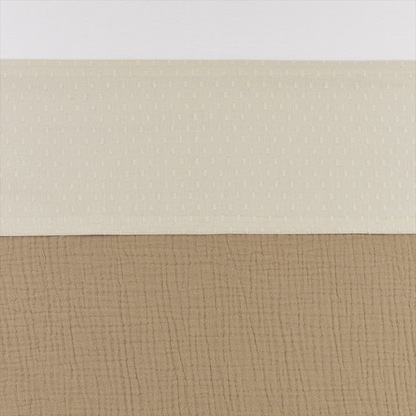 Meyco Bettlaken mit Abdeckstreifen Plume Soft sand