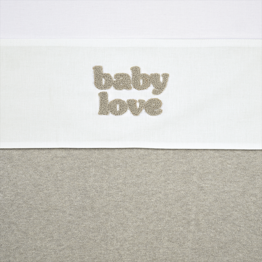 Meyco Bettlaken tufted Baby Love Sand Melange Studio