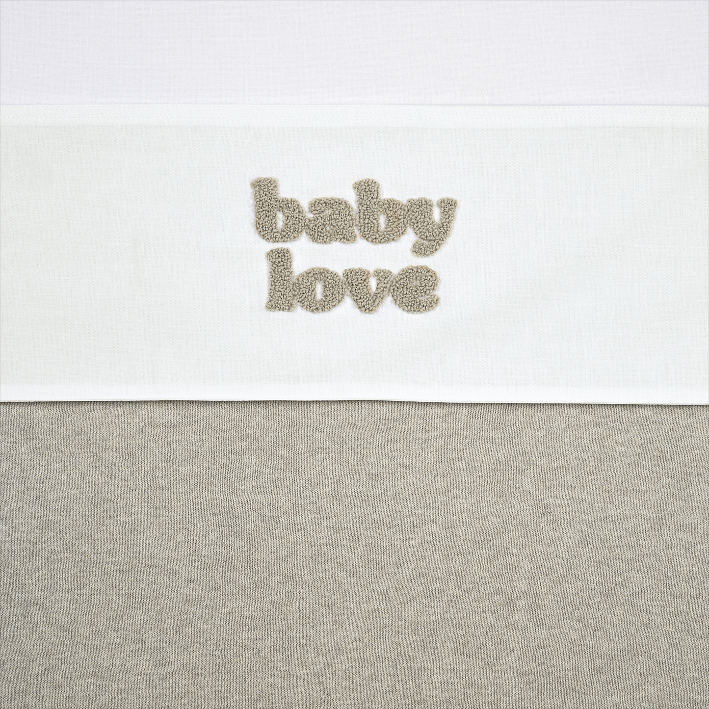 Meyco Bettlaken tufted Baby Love Sand Melange Studio