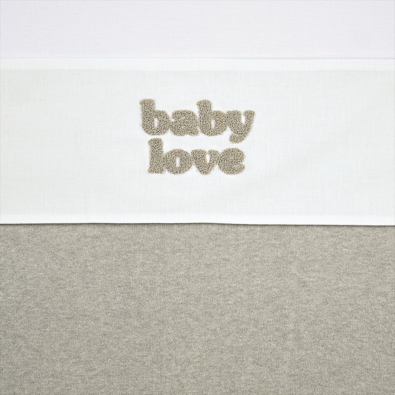 Meyco Bettlaken tufted Baby Love Sand Melange Studio