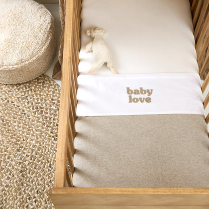 Meyco Bettlaken tufted Baby Love Sand Melange