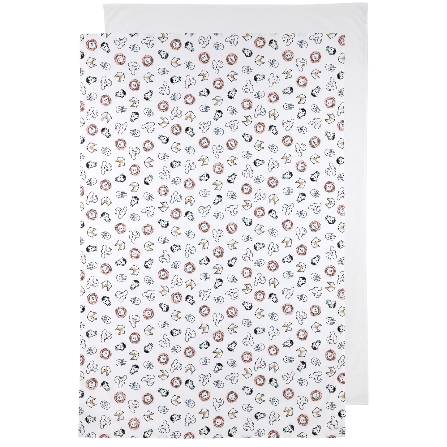 Meyco Bettlaken allover print Animal White Studio