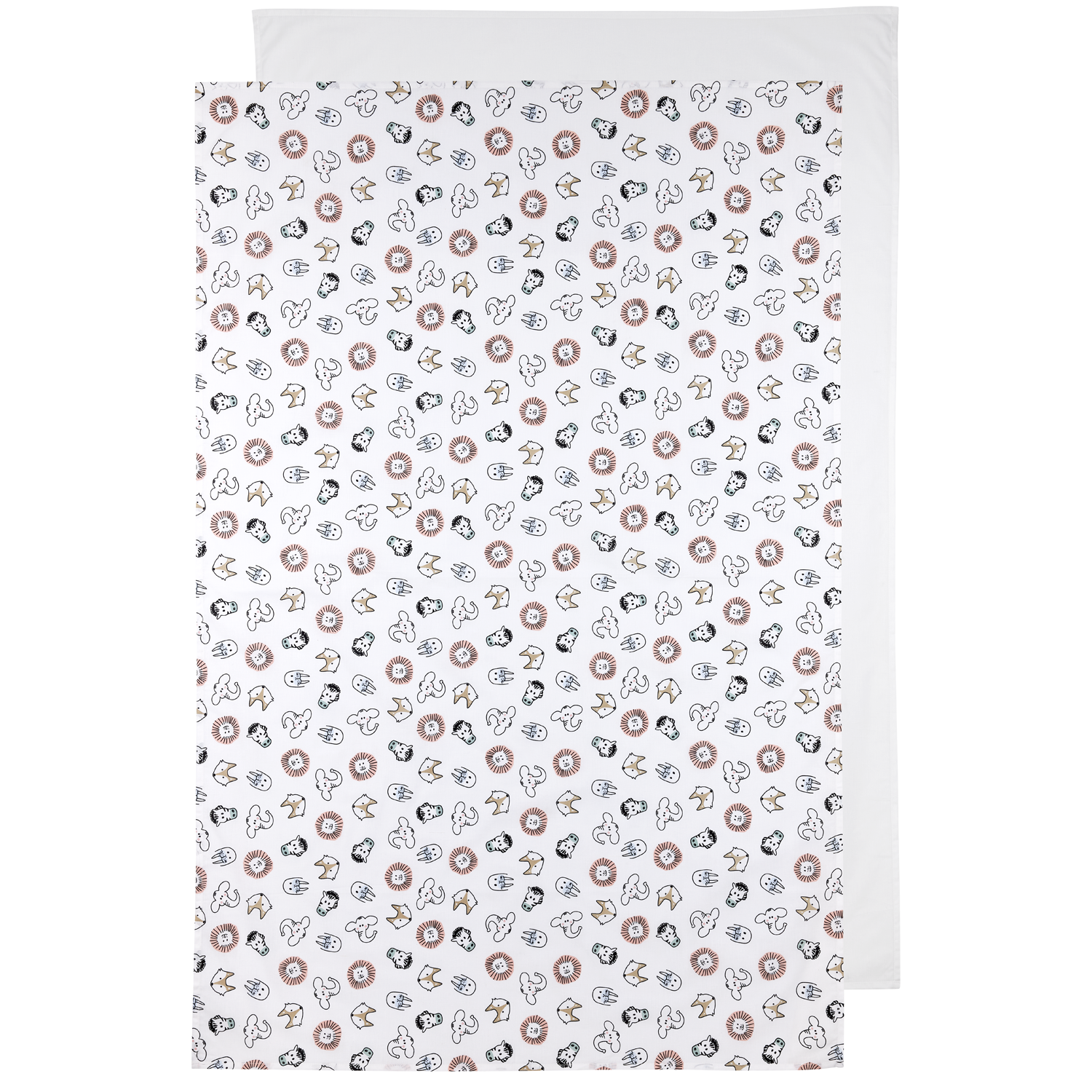Meyco Bettlaken allover print Animal White Studio
