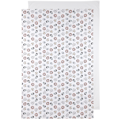 Meyco Bettlaken allover print Animal White Studio
