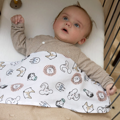 Meyco Bettlaken allover print Animal White