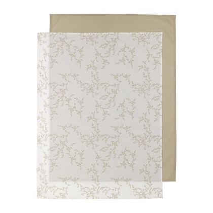 Meyco Bettlaken allover print Branches Sand