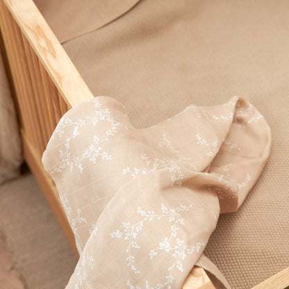 Meyco Bettlaken allover print Branches Sand