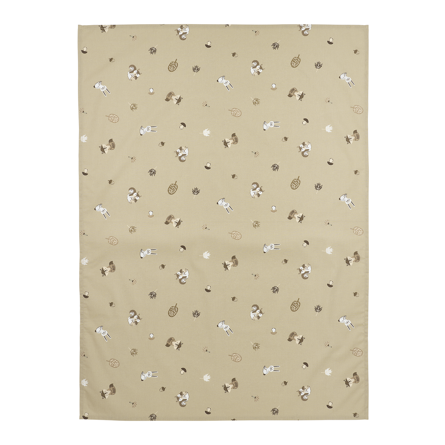 Meyco Bettlaken allover print Forest Animals Sand Studio