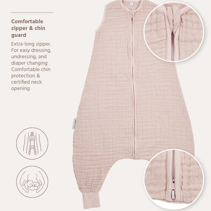 Meyco Schlafsack Jumper vorgewaschen musselin Soft Pink