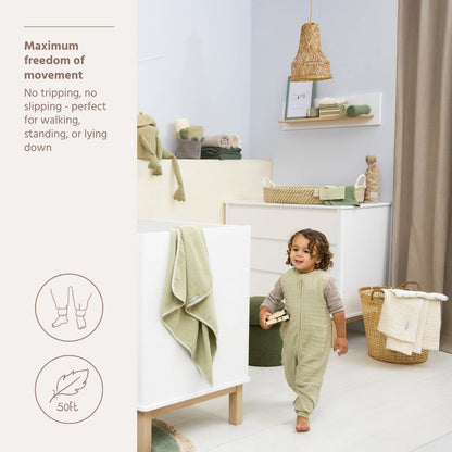 Meyco Schlafsack Jumper vorgewaschen musselin Soft Olive