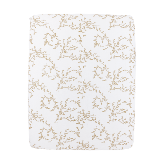 Meyco Spannbettlaken jersey print Branches Sand