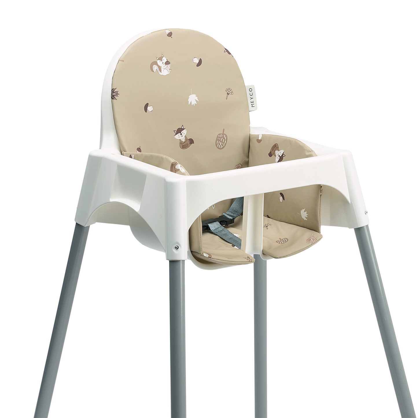 Meyco Sitzverkleiner Kinderhochstuhl für IKEA model Forest Animals Sand