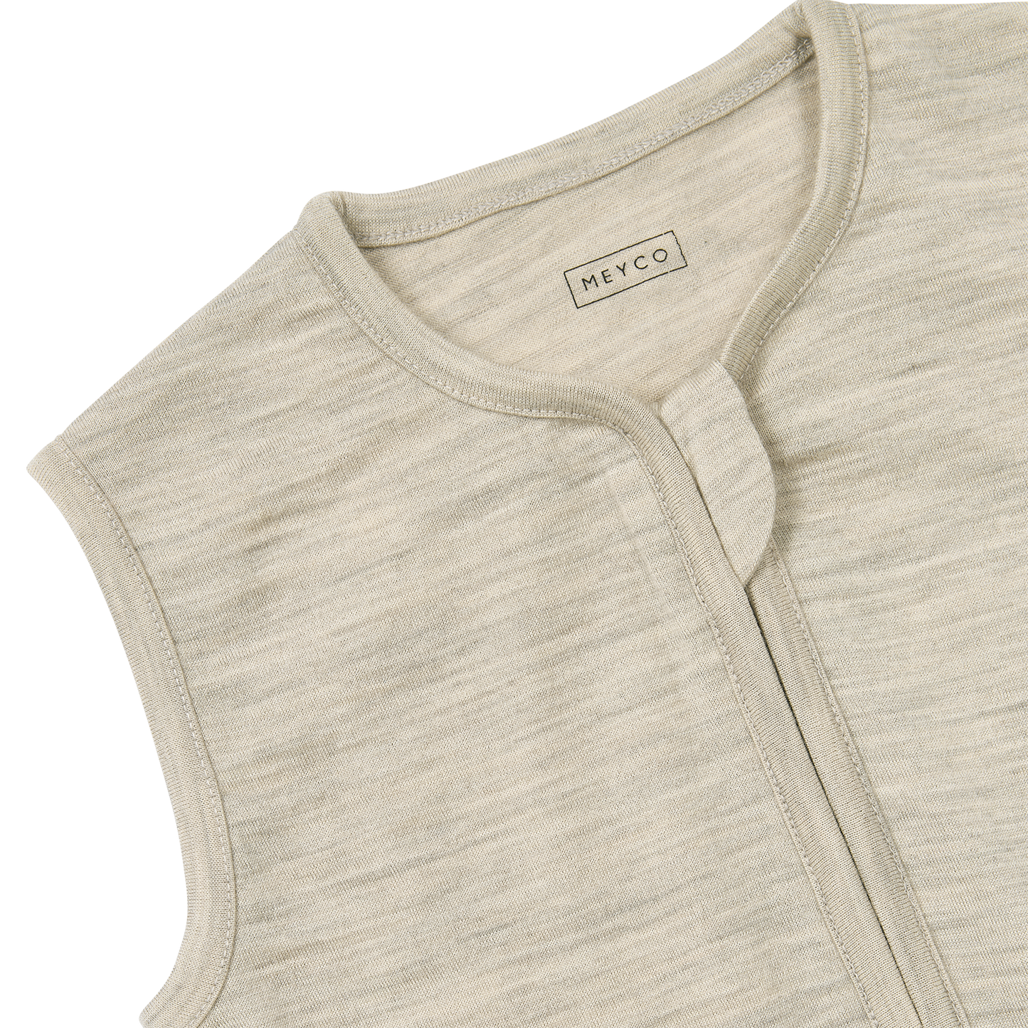 Meyco Schlafsack Jumper ohne Ärmel Merinowolle Sand Melange