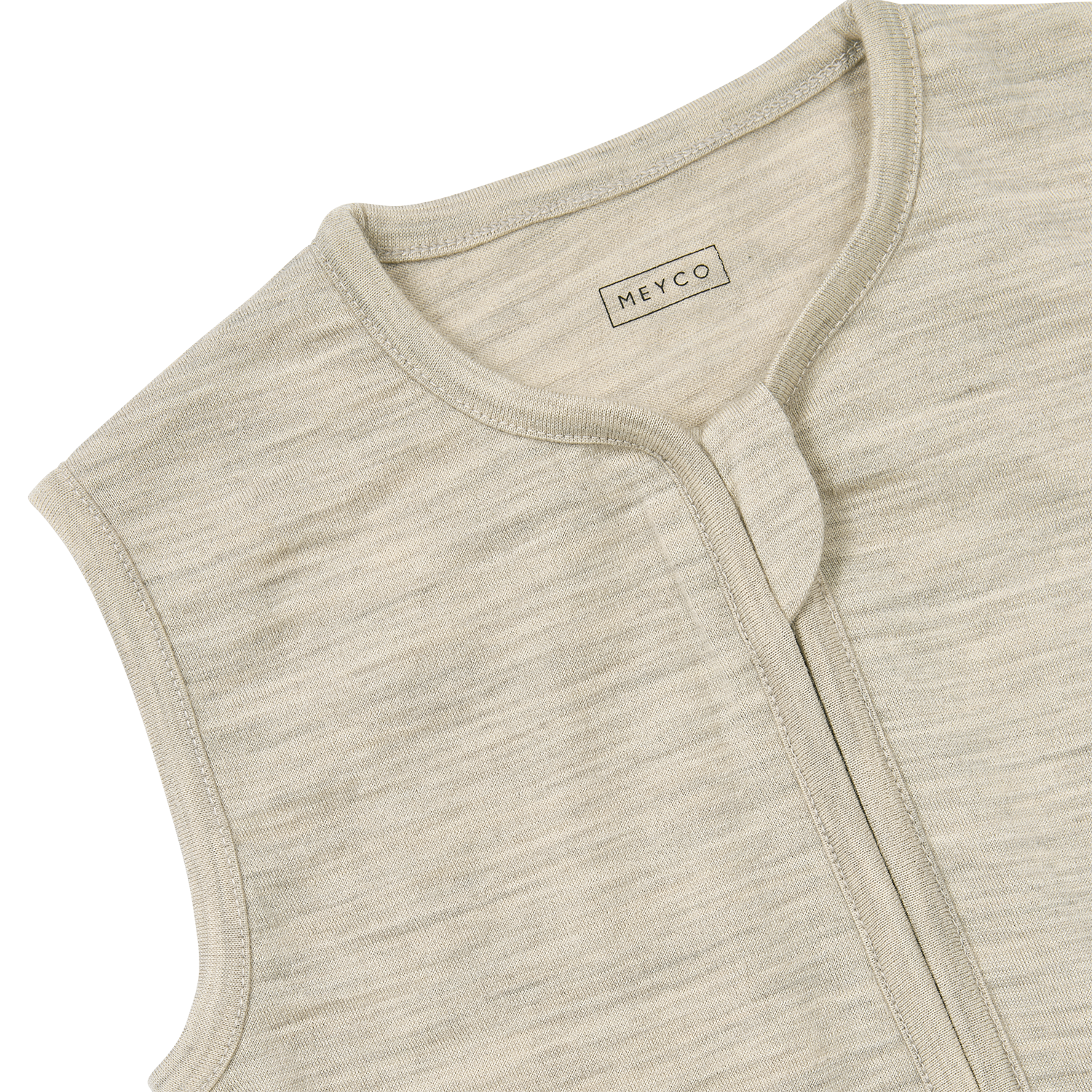 Meyco Schlafsack Jumper ohne Ärmel Merinowolle Sand Melange