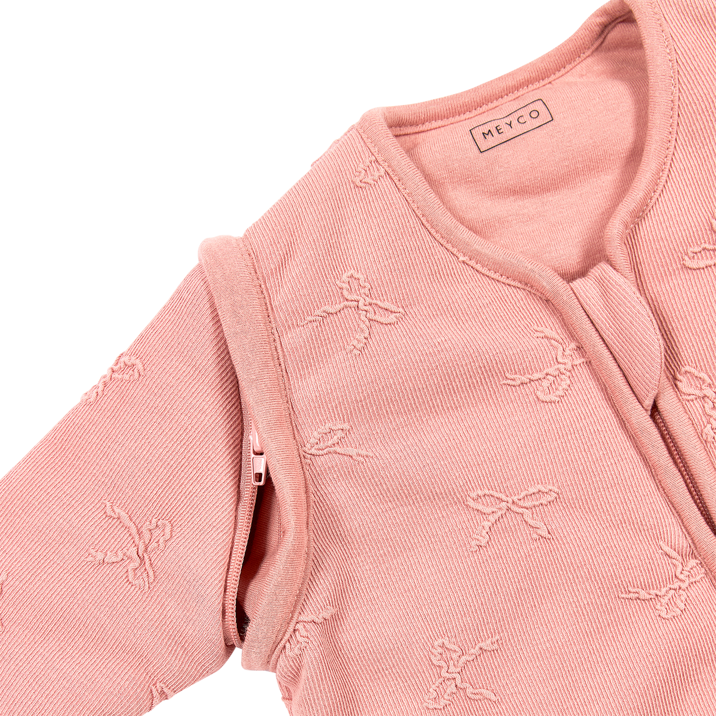 Meyco Schlafsack mit abnehmbaren Ärmeln jacquard Bow Rose