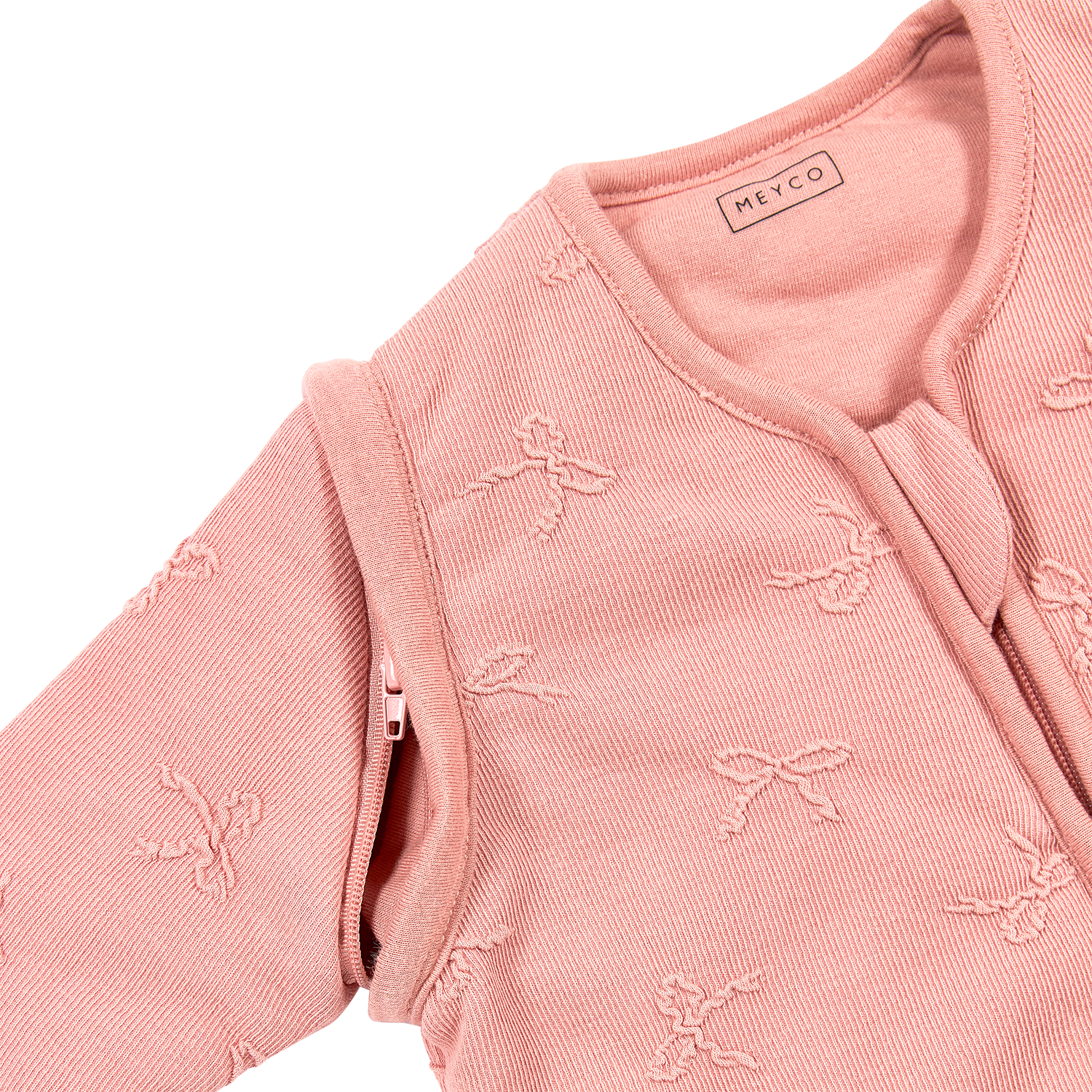 Meyco Schlafsack mit abnehmbaren Ärmeln jacquard Bow Rose