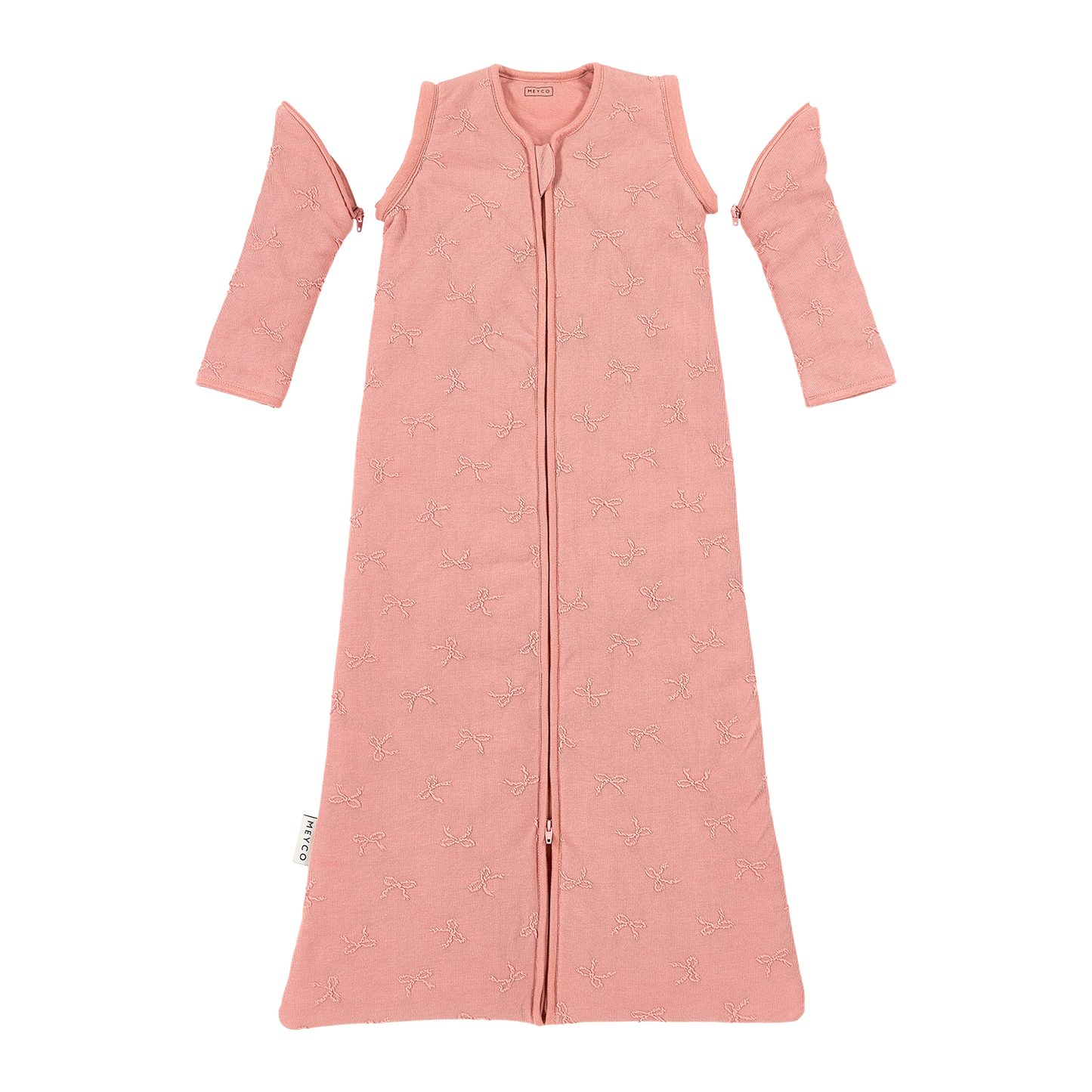 Meyco Schlafsack mit abnehmbaren Ärmeln jacquard Bow Rose
